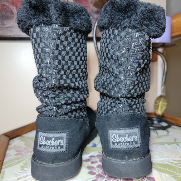 Skechers Suede Leather‎ Winter Boots - Size 6 - Picture 5 of 6